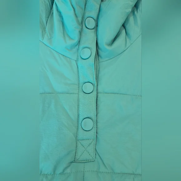 Free People Movement Pippa Packable Pullover Puffer Jacket Teal Coat - Picture 7 of 11